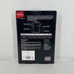 Hanes Originals 2-Pack Ultimate Stretch T Shirt White Black Size Small 34-36”
