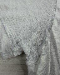 Vtg JC Penney Paper Thin T-Shirt Burnout Work WIP Distressed V Neck 70s 80s M/L
