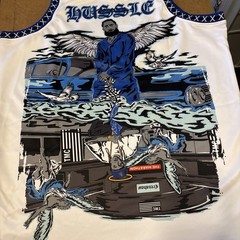NEW LIMITED EDITION! NIPSEY HUSSLE All Money In Hustle Brand X LA Jersey Mens XL