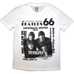 The Beatles 1966 T-Shirt White New