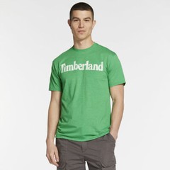 NWT Timberland Men’s Faded Linear Logo Short Sleeve Crew Neck T-Shirt Tee A11GY
