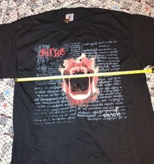 Kittie Oracle Tour Concert Shirt Never worn Size L Morgan Mercedes Lander Metal