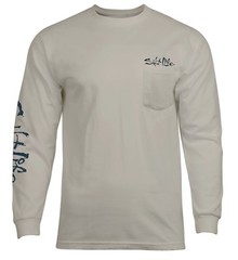 Salt Life “”Get Hooked Marlin” Men’s Long Sleeve, Graphic T-Shirt, Lg or 2XL