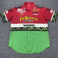 Vintage Drag Racing Shirt Mens Large Darrell Mike Gwynn Dunn Team Mopar Pit USA