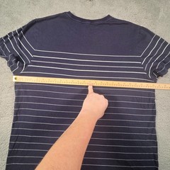 Marine Layer Shirt Mens XL Striped Tee Navy White Coastal Minimalist Preppy