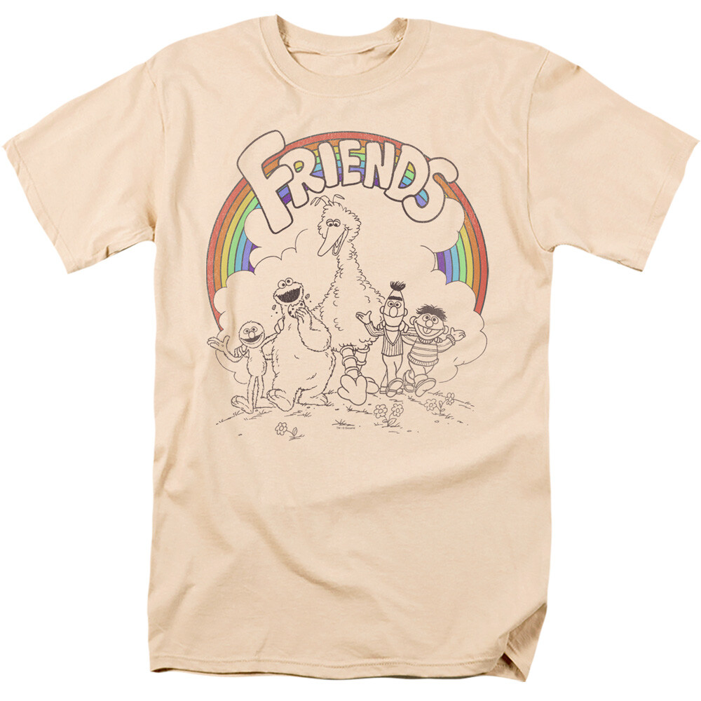 SESAME STREET FRIENDS Licensed Adult Men’s Graphic Tee Shirt SM-3XL