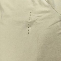 Vintage Gap Shirt Men Large Cream Colorblock Crewneck Contrasting Trim Retro