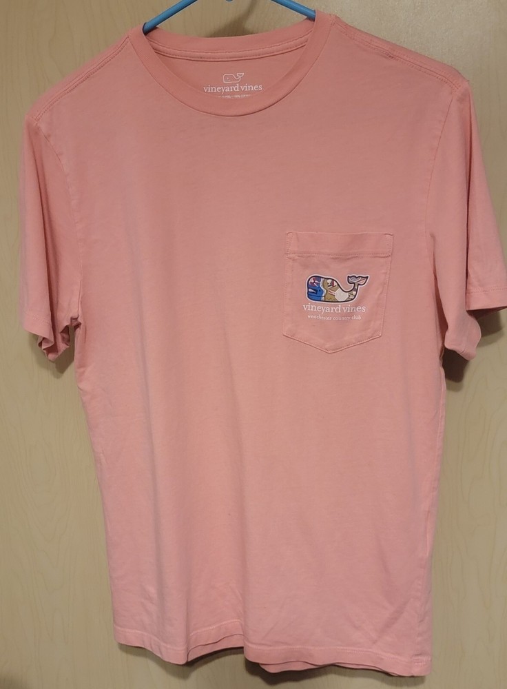 Vineyard Vines Men XS Whale Pocket Crew T-Shirt Tee Westchester Country Club