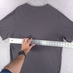 Pact Organic Cotton Gray Short Sleeve 2 Button Pocket Henley Shirt Mens Large