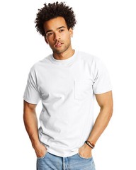 3 Pack Of Hanes Adult Beefy-T T-Shirt with Pocket – 5190P