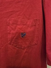 Daniel Cremieux T Shirt Men’s Large Red Cotton Short Sleeve Pocket Tshirt