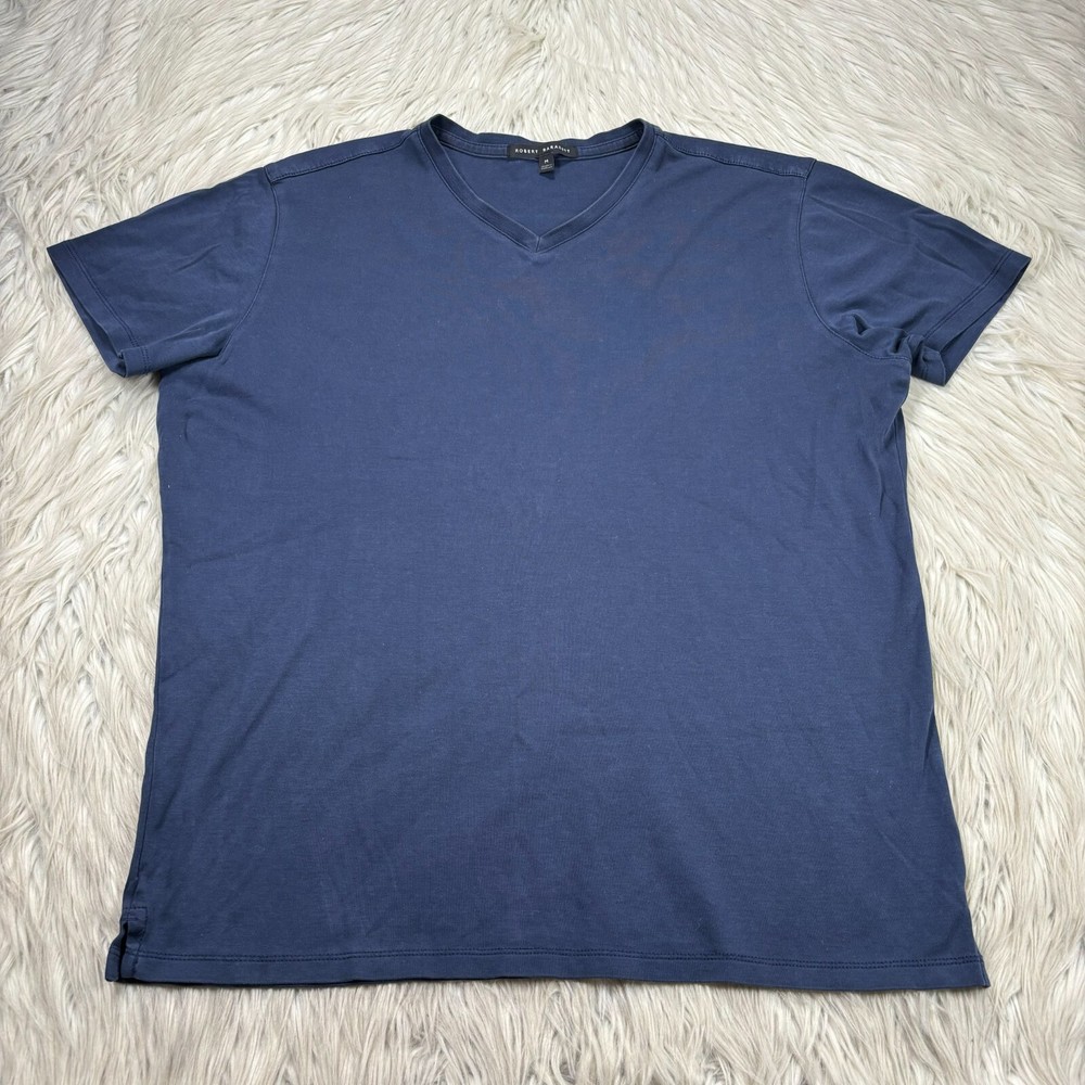 Robert Barakett Men’s M Blue Night The Barakett V Tee Pima Cotton
