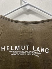 Helmut Lang x Travis Scott Collab Tee Size Medium ( See Pics )