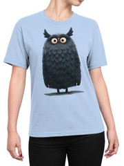 Midnight Puff Owl T-Shirt | Unisex