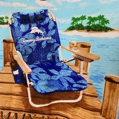 Tommy Bahama Shirt Mens 2XL 3XL White Short Sleeve Beach Dock Graphic T-Shirt