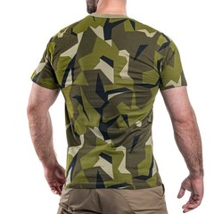 Mil-Tec Swedish M90 Camo T-Shirt Tactical Military Army 100% Cotton Tee S-3XL