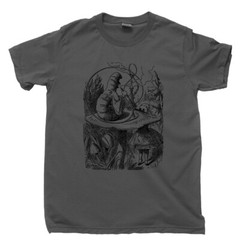 Alice In Wonderland T Shirt Lewis Carroll John Tenniel Book Illustration DVD Tee