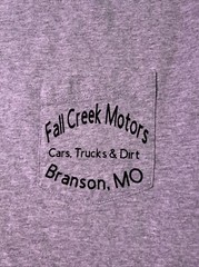 Fall Creek Motors Branson Mo T-SHIRT Sz XL Cars Automobile Trucks Dirt