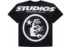 Hellstar Cartoon Logo Glitter Logo Men’s T-Shirt Size M