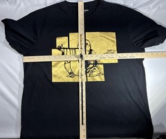 True Religion Buddha Graphic T Shirt Men’s 2XL Black Gold Short Sleeve Excellent