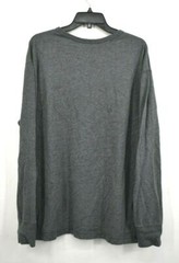 Cremieux Mens Crew Neck Gray Long Sleeve Cotton 71 Embroidered Shirt Sz XL