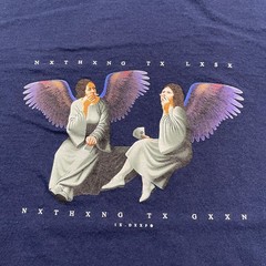 Vintage Y2K 10.Deep Black-Sabath Heaven And Hell Parody Shirt Small 18×26 Blue