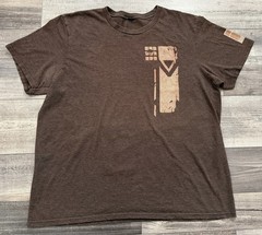 Destiny Video Game Promo Shirt Mens 2XL Bungie Earth Brown Tee Short Sleeve