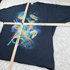 Jerzees Hi Densi T 3XL Graphic T-Shirt Cat Unicorn Moon Space Psychedelic Y2K