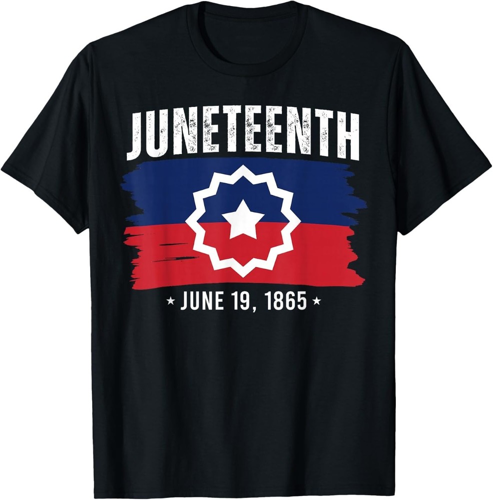 Red White Blue Juneteenth 1865 Meaning Black History Freedom T-Shirt