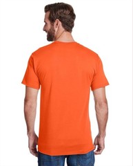 2 Pack 4XL Hanes Adult Workwear Pocket T-Shirt Casual Solid Bright Orange W110