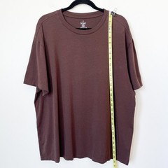 Fabletics Short Sleeve T-Shirt Mens 2X Chocolate Brown Cotton Modal Stretch