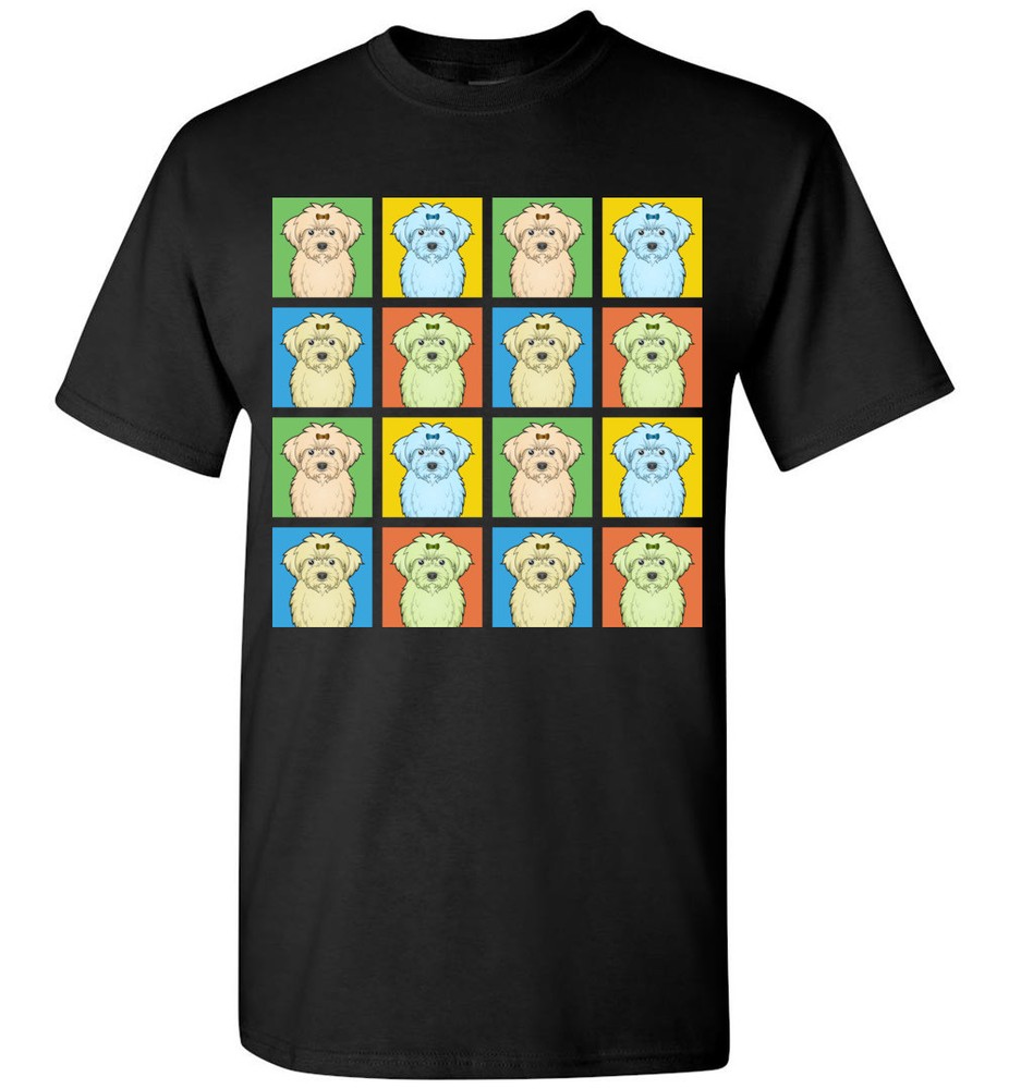 Maltipoo Cartoon Pop-Art T-Shirt Tee – Men Women’s Youth Tank Short Long Sleeve
