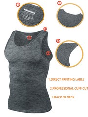 Men’s Tank Tops Gym Muscle Shirts Quick Dry Workout Sleeveless Athletic T-shirts