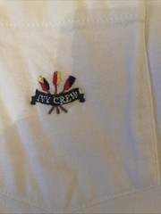 Vintage White Ivy Crew Pocket T Shirt