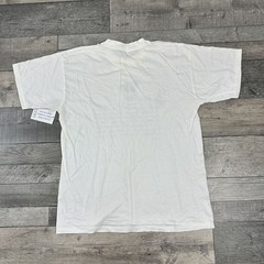 Vintage T-Shirt Graphic Print Sheep Wildlife 90s Y2K White Mens Large