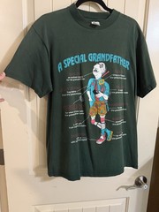 Vintage Unisex A Special Grandfather Graphic T-Shirt Funny Green Retro Novelty