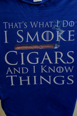 Cigars Smoking Tobacco Port & Company Message T-Shirt size Large