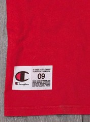 Vintage Champion Logo T-shirt Men’s Size Small Tee Red T-shirt 100% Cotton