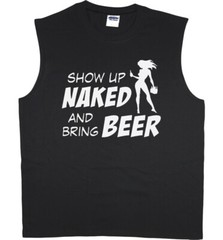 Mens Cut Off Shirts Funny Saying Beer Naked Spring Break Shirts Mens Funny Tees