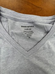 Banana Republic Premium Wash Vee neck T-shirt Lilac/ light purple Size XL