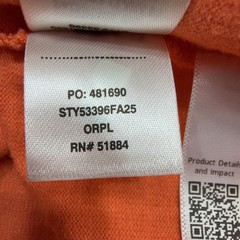 Patagonia Work Pocket T Shirt Mens Large Orange Hemp Organic Cotton Outdoor
