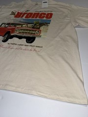 Ford Bronco 1967 Graphic T Shirt Mens 2XL Cream Licensed Retro SUV Tee NWT