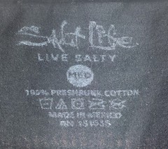 Salt Life Shirt Adult M Black Pocket Fishing Beach Casual Outdoor Tee Mens