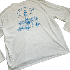 Vineyard Vines T Shirt Mens 4XB Long Sleeve Pocket Light House Nautical Preppy B