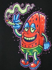 Cartoon Pipe Drip, Psychedelic Vibes Custom DTF Print -LG