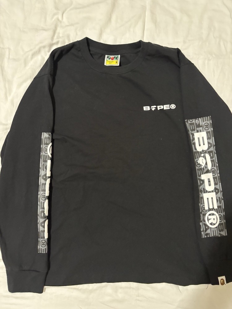BAPE Long Sleeve Shirt – Size M, Gently Worn