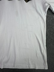 Prada T-Shirt Mens Medium White Crew Neck Short Sleeve Cotton Designer