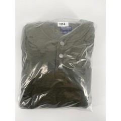 Smith’s Workwear Henley Mens Large Olive Green Excellent Sherpa Lined Thermal