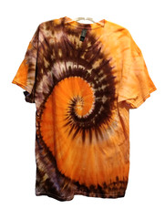 Handmade Spiral Tie Dye Shirt Unisex Men Women Sz XL Hippie Cotton Gildan T400
