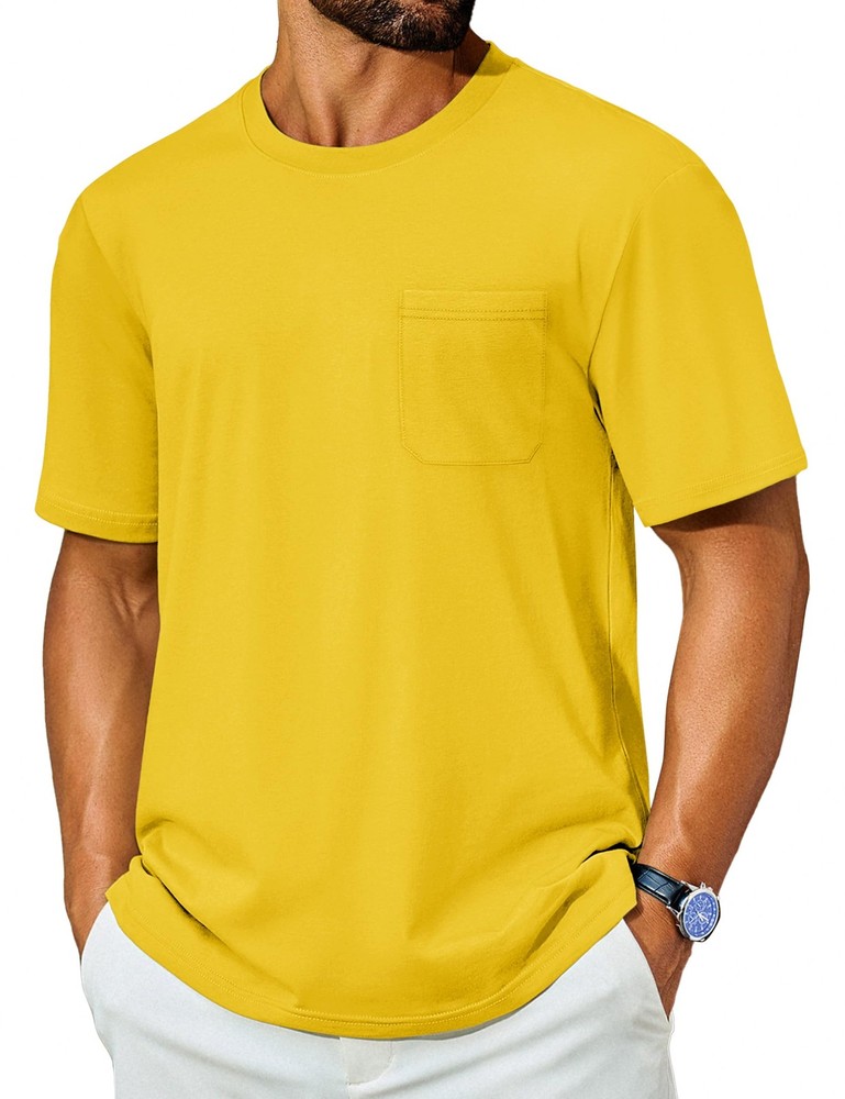 Men’s T-Shirts Cotton Short Sleeve T Shirts for Men UPF 50+ Moisture Wicking …